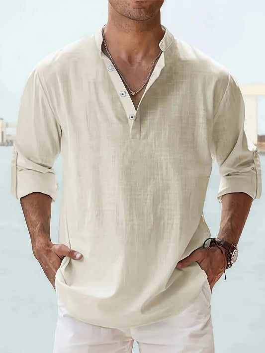 Camicia Lino maniche lunghe